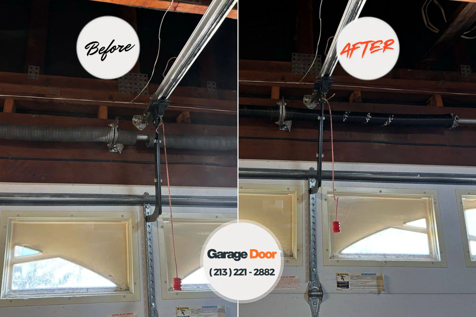 Before and after: garage door company Columbus Grove, OH